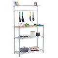 Trinity Trinity TBFZ-1501 Bamboo Bakers Rack; Chrome - 60.5 x 36 x 14 in. TBFZ-1501